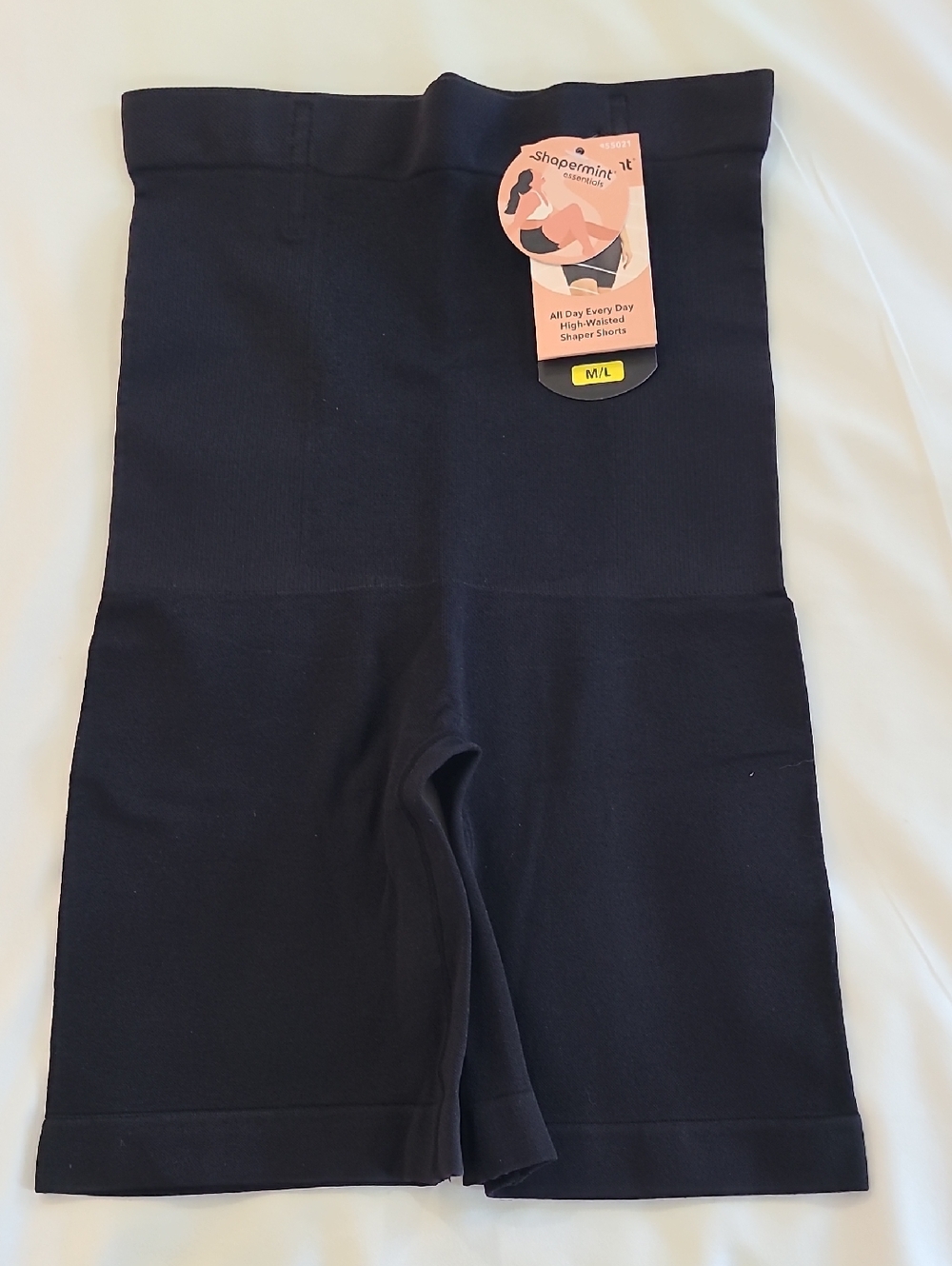 NWT Shapermint Essentials All Day High-Waisted Shaper Shorts #55021  Black M/L